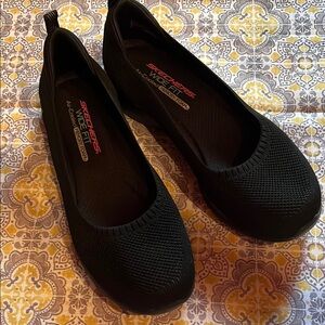 Skechers Women's Black Mesh Flats